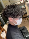 波巻きスパイラルパーマメンズマッシュパーマツイストパーマ