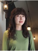 【福島 栞奈】ゆるふわロングパーマ×オリーブブラウン