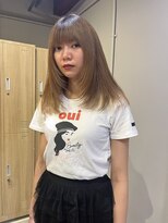 ローレンジウ(LOREN JU)&nbsp;透明感髪質改善ベージュダブルカラーミルクティーグレージュ