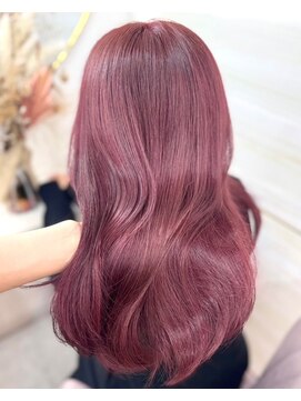 エルバイラビス 大宮(elu by lovis) 《高瀬寛菜》ピンクラベンダーケアブリーチ/ハイトーン/埼玉大宮