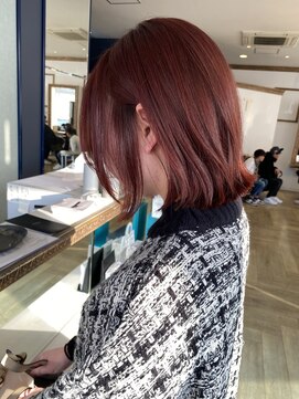 コワファースト 大分(COIFF1RST) ブリーチなしレッド