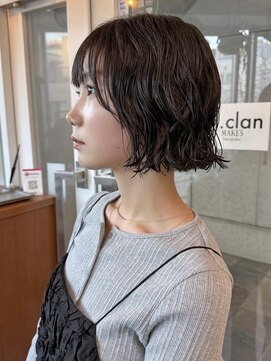エムクランメイクス 原宿 表参道(m.clan MAKE'S) ボブパーマニュアンスパーマ顎ラインボブ20代30代