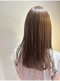ロングボブ  ベージュ