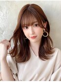 【OPEN】小顔前髪あり後れ毛サイドバングメルティカラー