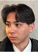 佐賀センタパートニュアンスパーマツーブロックメンズパーマ