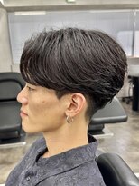 ニコ トウキョウ ロジック(nico TOKYO Logic)&nbsp;メンズセンターパートウルフセンターパートニュアンスパーマ襟足