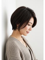 アントワープトーキョー(antwerp TOKYO)&nbsp;ひし形ショート30代40代50代大人ショート髪質改善ブラウンカラー