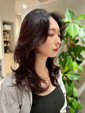 小顔レイヤーカット