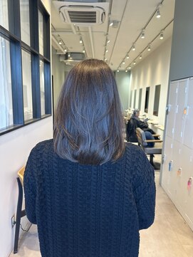 レイヤーカット/髪質改善/酸熱トリートメント/透明感カラー