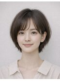 大人ナチュラル丸みショート