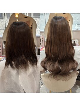 ミラ(Mila) 最高級人毛100%シールエクステ80本