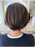 30代40代50代60代大人ショートボブ髪質改善ひし形丸みショート