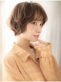 ローズブラウンハッシュボブドライパーマTd3上尾20代30代40代