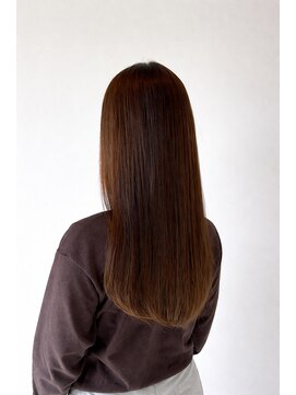 ペスカケイクリエイティブ(PESCA K-CREATIVE) 透け感ナチュラルブラウン×艶ストレートロング