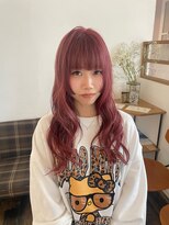 ヘアー ミュゼ 大西店(HAIR Musee) チェリーピンク/ダブルカラー