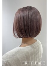 エルトベース(ERHT_BASE)&nbsp;トレンドカラー/艶髪×透明感◎ナチュラル/ショートボブ【札幌】