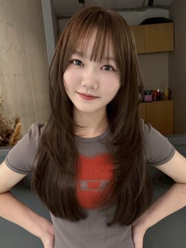 エトワ 中央店(etoi) 大分韓国かき上げレイヤーカット大人レイヤー顔まわりレイヤー