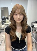 【オレンジベージュ】韓国/韓国ヘア/横浜/横浜駅/学割