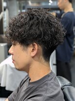 バーバーハウス ラヴィ(Barber House Lavie)&nbsp;スパイラルパーマ×ツーブロマッシュ/メンズカット/メンズ /