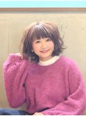 『外ハネMIXボブ』×『アッシュベージュ』
