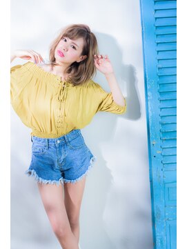 ミエルヘアービジュー(miel hair bijoux) 【miel hair bijoux】～外国人風グレージュ～