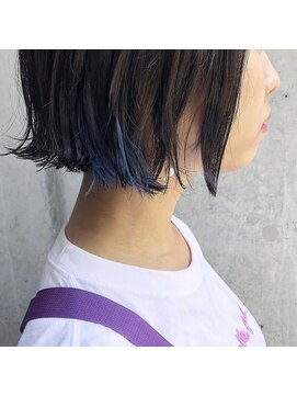 アコット(Acotto.) Acottoインナーカラー＊ブルー × ブルージュ  担当Yuka