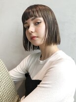 アイティー バイ アルバム 中野店(IT by ALBUM) シンプルストレート_ウェーブパーマフォギーベージュ_46820