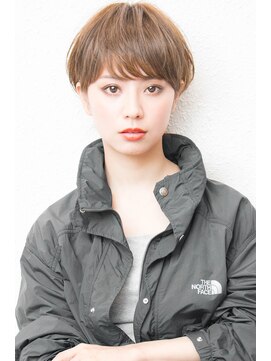 モニカ 西宮北口(Monica) 大人かわいいグレージュ小顔ナチュラルショートボブ