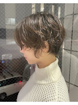トニーアンドガイ 広尾店(TONI & GUY) ゆるめパーマショート/ボブパーマ/メンズライク/パールベージュ