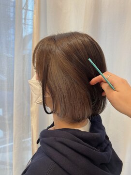 ペイジバイネオリーブ 吉祥寺店(Paige by Neolive) 韓国風ボブ×ワイドインナーカラーの透明感ぷつっとヘア