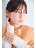 ニュアンス前髪暗髪ボブ