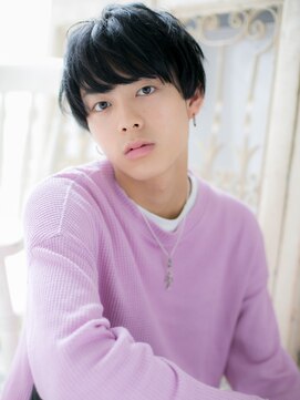 モッズ ヘア 福岡姪浜店(mod's hair) mod's姪浜/ネイビーブラックツーブロックマッシュパーマg