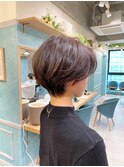 浦和ショートヘアショートカット白髪ぼかし白髪染めボブ40代50代