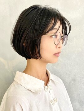 アンク(ank) 大人可愛い20代30代40代/小顔ショートボブ/丸みショートボブ