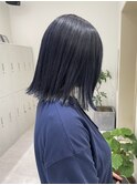＊卒業後のカラーはZinaにお任せ♪＊ブリーチありネイビーカラー