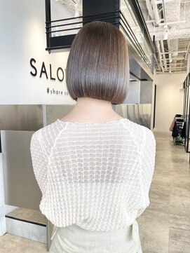 サロウィン 池袋(SALOWIN) ぱつっとボブ × オリーブベージュ  美髪矯正 #193