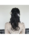 結婚式お呼ばれ/ハーフアップ/二次会/ヘアアレンジ/佐賀