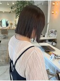 透明感くすみベージュショート