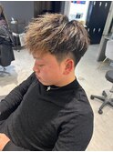 波巻きツイストスパイラルパーマ/フェザーパーマ/眉毛/メンズ