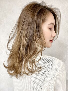 ジーナ 名駅(XENA.) マロンベージュ/韓国/姫カットレイヤー/アプリコットオレンジ★8