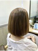 丸みボブヘア