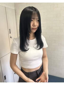 レド(LeDo) layer cut × blue black