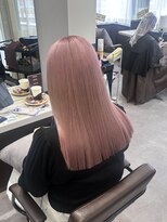 コビーバイジーナ 梅田茶屋町(Coby by Zina)&nbsp;ケアブリーチ＊ピンクカラー＊髪質改善トリートメント【hina】