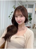 大人かわいい韓国巻き/透明感ベージュカラー/似合わせ顔周り