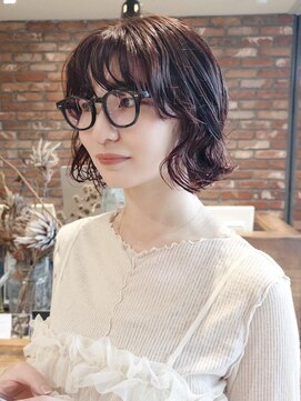 ボコカ(bococa) 【macana指名】ボブパーマ暖色ゆるめパーマピンク