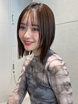トリッカ シブヤ(TRICCA SHIBUYA) 大人ボブくびれヘアぱっつんボブ外はね切りっぱなしボブ前髪渋谷