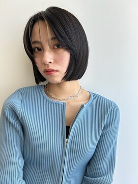 トリッカ 代官山(tricca) コンパクトボブ／立体感ハイライト／洗練ショートボブ