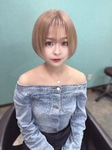 ブランシスヘアー(Bulansis Hair)&nbsp;ミルクティーベージュショートボブ