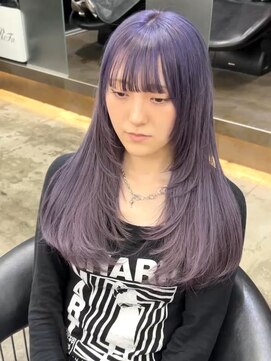 ロンド 表参道店(Lond) ダブルカラー ケアブリーチ 全頭ブリーチラベンダーグレージュ