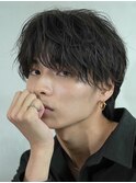原宿ルーズパーママッシュ波巻きシャドウパーマメンズパーマ　　